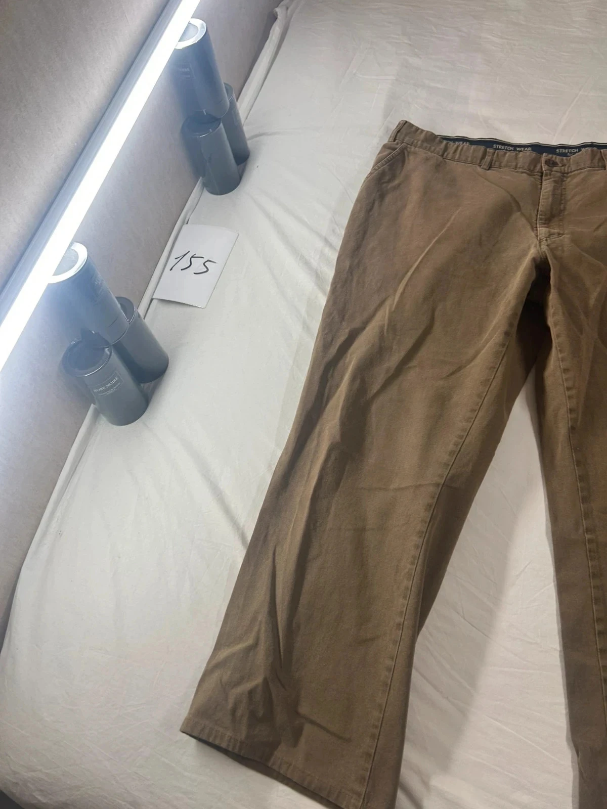 Beige brown straight cut Clay Cliffton jeans – photo 3